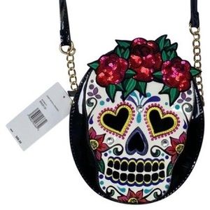 Betsey Johnson Sugar Skull Crossbody Purse